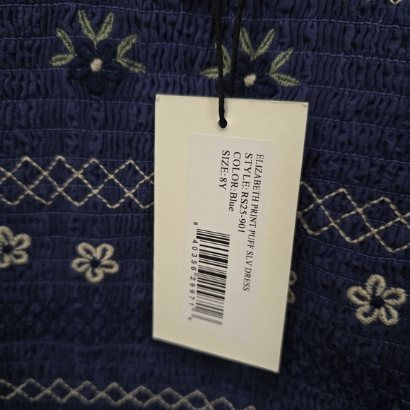 NWT Sea New York Navy Floral Kids Dress - Picture 3 of 4